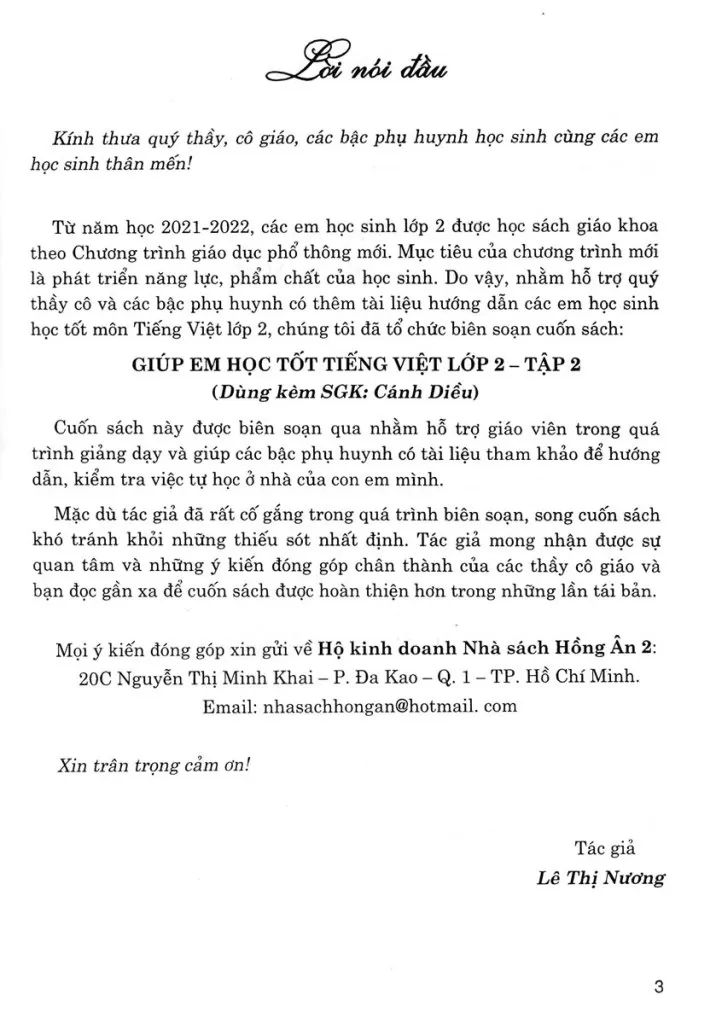 GIÚP EM HỌC TỐT TIẾNG VIỆT LỚP 2 - TẬP 2 (Dùng kèm SGK Cánh Diều)